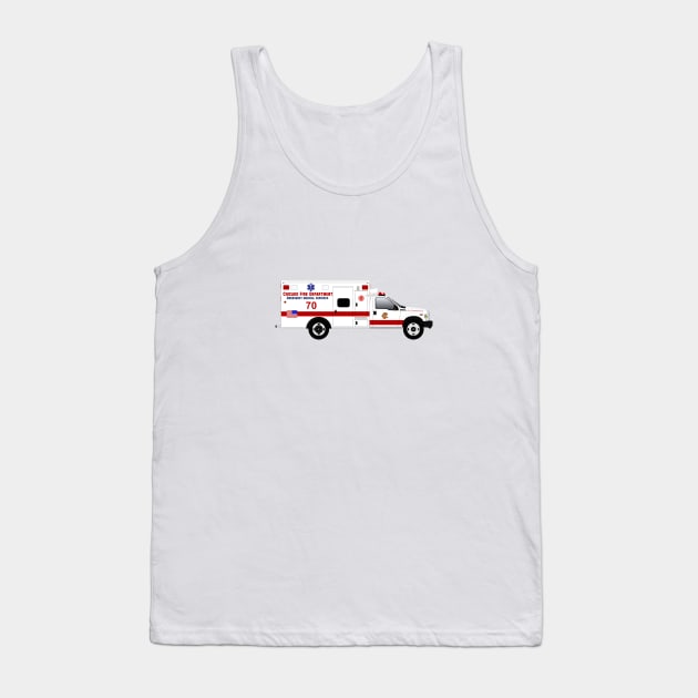 Chicago Fire Department Ambulance Tank Top by BassFishin